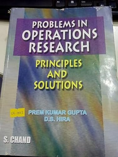 Imagen de archivo de Problems in Operations Research Principles and Solutions (Revised Edition) a la venta por Vedams eBooks (P) Ltd