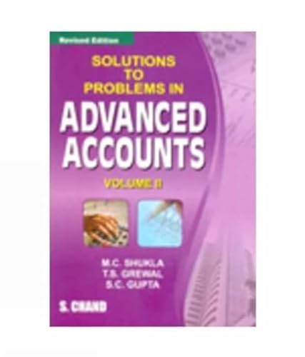 9788121910408: Solutions to Problems in Advanced Accounts