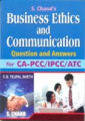 Imagen de archivo de Business Ethics & Communication for CA-IPCC a la venta por Books Puddle