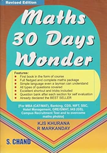 Maths 30 Days Wonder, (Revised Edition)