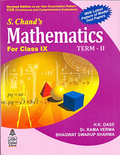 9788121938464: S. Chand's Mathematics For Class 9 (Term 2) [Perfect Paperback] [Jan 01, 2011] H.K. Dass