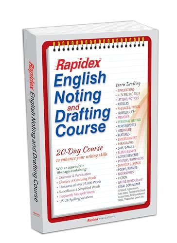 9788122316322: Rapidex English Noting & Drafting Course