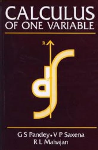 9788122401592: Calculus of One Variable