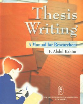 9788122405422: Thesis Writing: Manual for All Researchers