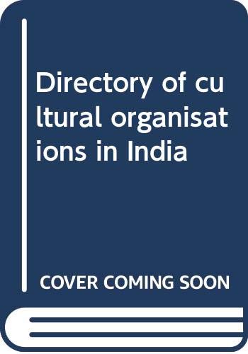 Stock image for Directory of Cultural Organisations in India for sale by Books Puddle