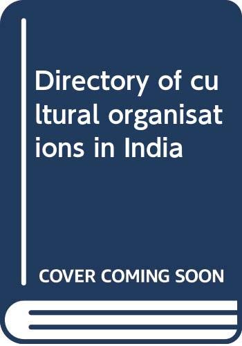 9788122409666: Directory of cultural organisations in India