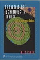 9788122417159: Mathematical Techniques in Finance
