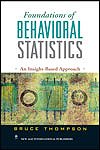 9788122422658: Foundations of Behavioral Statistics