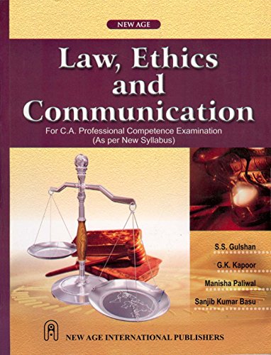 Beispielbild fr Law, Ethics and Communication zum Verkauf von Majestic Books