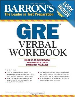 Imagen de archivo de Barrons GRE Verbal Workbook a la venta por Majestic Books