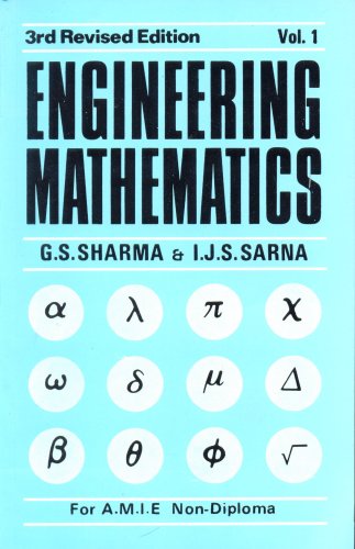 9788123901022: Engineering Mathematics for Non-Dip., 3e Vol. I: v. 1