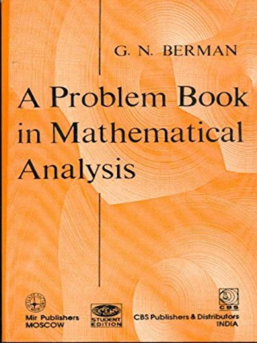 A Problem Book In Mathematical Analysis (9788123902975) by Berman, G.N.