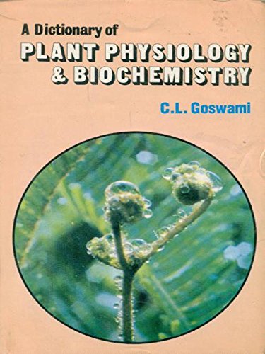 Stock image for Dictionary Of Plant Physiology And Biochemistry for sale by Books in my Basket