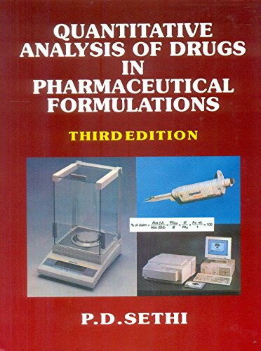 9788123905600: Quantitative Analysis of Drugs in Pharmaceutical Formulations, 3e