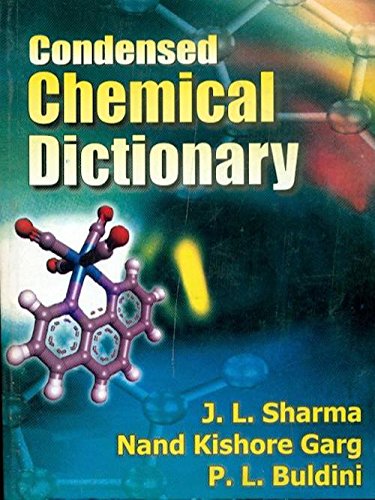 9788123908304: Condensed Chemical Dictionary