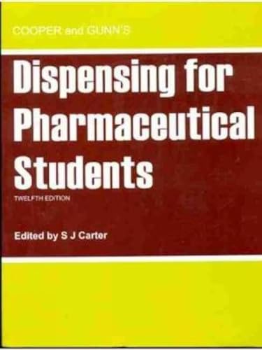 Stock image for Cooper and Gunn'ss Dispensing for Pharmaceutical Students for sale by Blackwell's