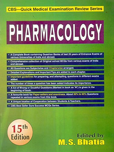 Beispielbild fr Pharmacology 15Ed Cbs Quick Medical Examination Review Series zum Verkauf von Books in my Basket