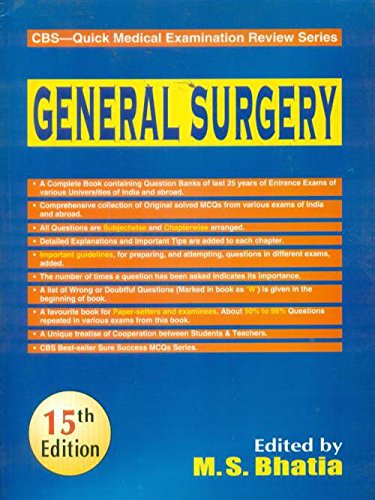 9788123918563: CBS Quick Medical Examination Review Series: General Surgery