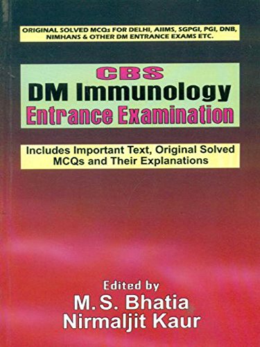 Stock image for Cbs Dm Immunology Entrance Examination for sale by GF Books, Inc.