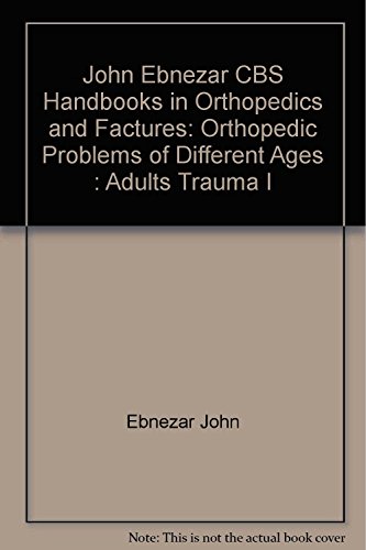 Imagen de archivo de Adult Trauma Vol. 1 (Handbooks In Orthopedics And Fractures Series Vol. 75 Orthopedic Problems Of Different Ages a la venta por Books in my Basket