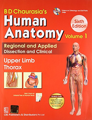 Beispielbild fr BD Chaurasia's Human Anatomy: Vol. 1: Upper Limb Thorax (BD Chaurasia's Human Anatomy: Upper Limb Thorax) zum Verkauf von WorldofBooks