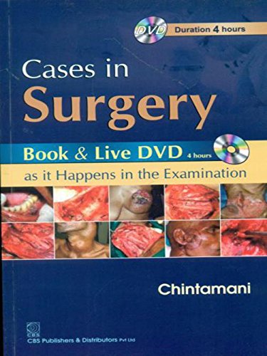 9788123924250: Cases in Surgery: Book & Live Dvd As It Happens in the Examination