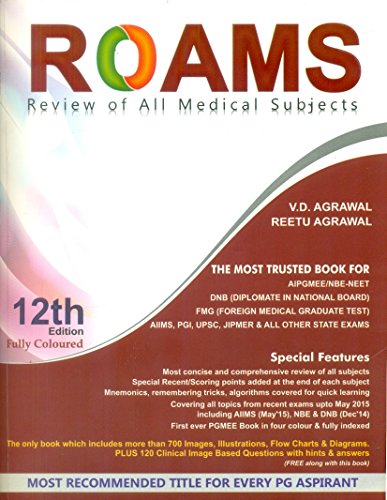 Roams Review of All Medical Subjects(2 Volume Set):18th Edition 2024 By VD  Agrawal