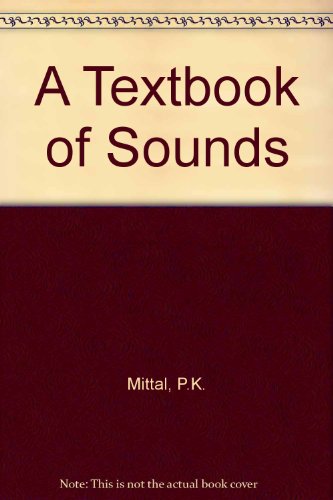 Stock image for A Textbook of Sound for sale by Books Puddle