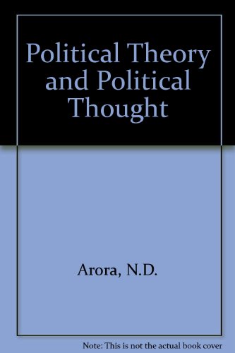 Imagen de archivo de Political Theory and Political Thought a la venta por Books Puddle