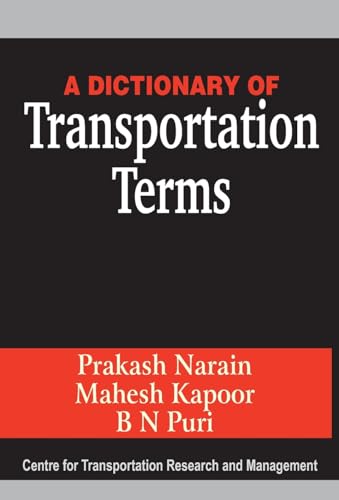 Stock image for A Dictionary Of Transportation Terms for sale by Vedams eBooks (P) Ltd