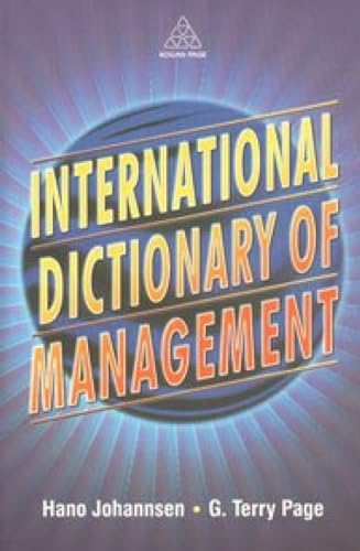 International Dictionary of Management (9788124202678) by Hano Johannsen