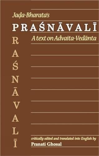 9788124602638: Jada Bharata's Prasnavali: A Text on Advaita Vedanta