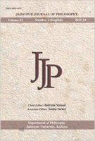 Stock image for Jadavpur Journal of Philosophy (Vol. 23, No. 1), 1st Edition for sale by Books in my Basket