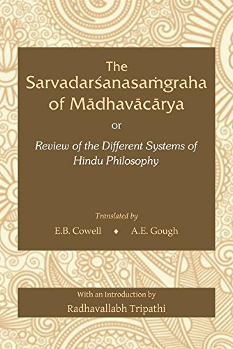 Beispielbild fr The Sarvadarshanasamgraha of Madhavacharya zum Verkauf von Books Puddle