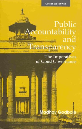 Beispielbild fr Public Accountability and Transparency: The Imperatives of Good Insurance. zum Verkauf von Kloof Booksellers & Scientia Verlag