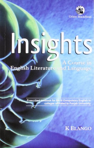 9788125051107: Insights a course in English Literature and Language
