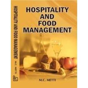 Imagen de archivo de Hospitality And Food Management a la venta por Books in my Basket