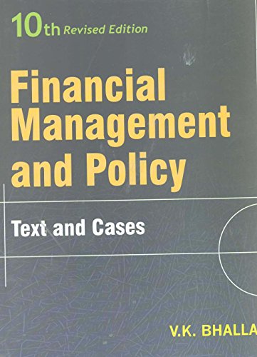 Stock image for Financial Management And Policy 10th Revised Edition for sale by Books in my Basket