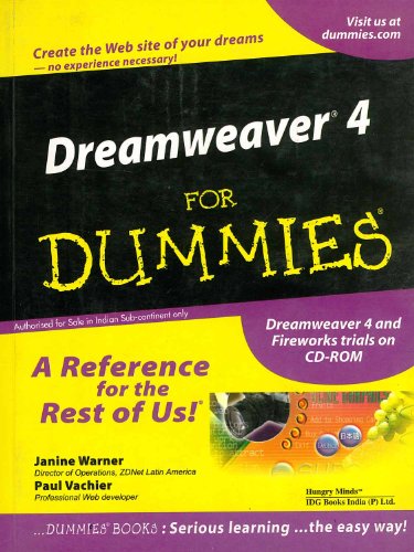 Stock image for Dream Weaver 4 For Dummies W/Cd for sale by Mispah books