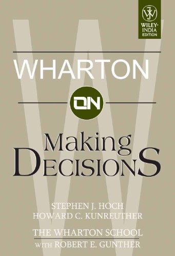 9788126507047: Wharton On Making Decisions