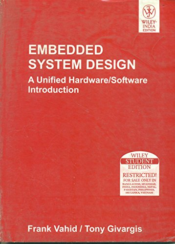 Imagen de archivo de Embedded System Design : A Unified Hardware/Software Introduction a la venta por SecondSale