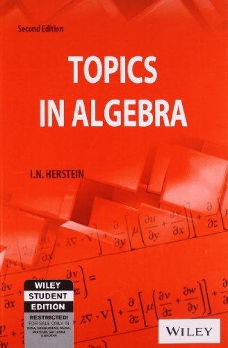 9788126510184: Topics in Algebra