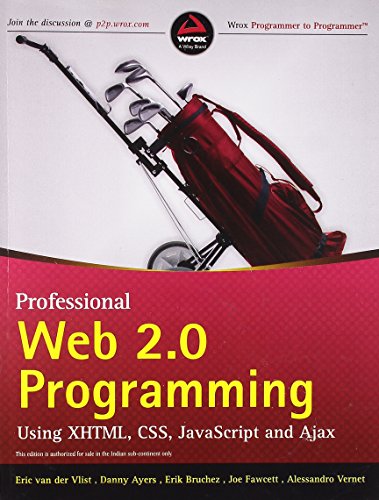 9788126510665: Professional Web 2.0 Programming: Using XHTML, CSS, Javascript and AJAX