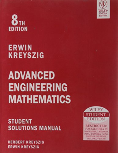 Stock image for Advanced Engineering Mathematics: Student Solutions Manual, 8Th Ed for sale by dsmbooks