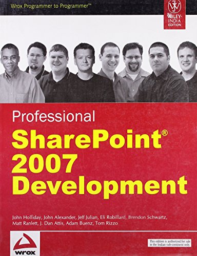 9788126511341: Professional Sharepoint 2007 Development