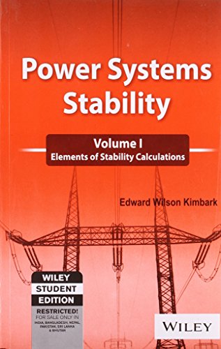 9788126512577: Power Systems Stability- Vol.1,2,3 [Paperback] [Sep 10, 2007] Kimbark