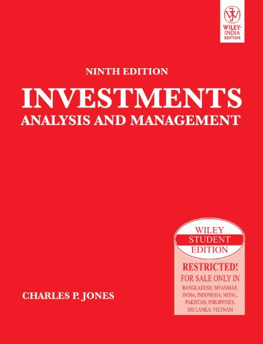 Imagen de archivo de Investments: Analysis and Management, 9ed a la venta por dsmbooks