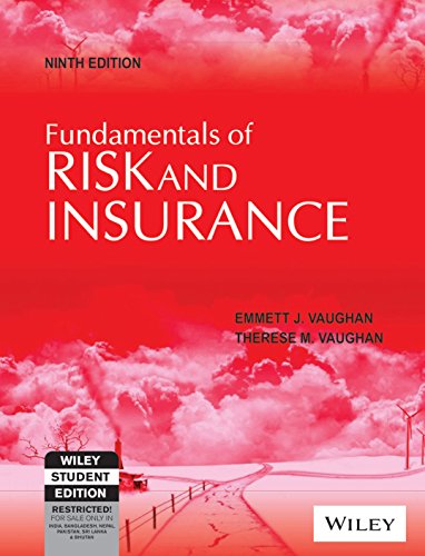 Imagen de archivo de Fundamentals of Risk and Insurance a la venta por Majestic Books