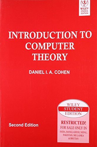 9788126513345: INTRODUCTION TO COMPUTER THEORY, 2ND ED