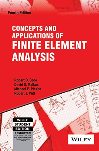 9788126513369: CONCEPTS AND APPLICATIONS OF FINITE ELEMENT ANALYSIS, 4TH EDITION